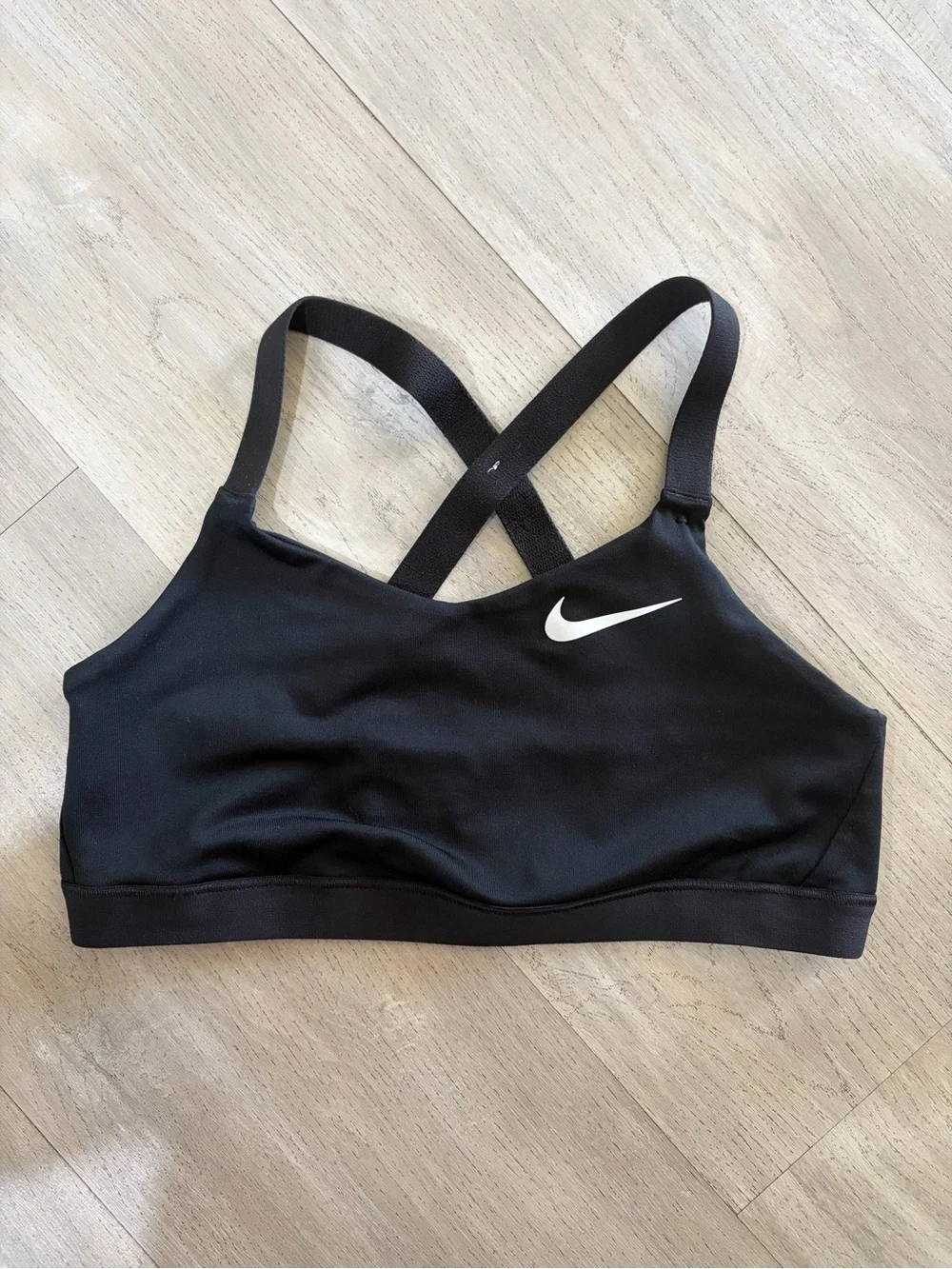 Nike Kids Black Cross-Back Sports Bra